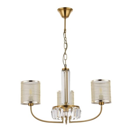 Suspended EVOLUCE lamp. Sle1119-303-03. Ellisse. 3x40 watts, E14, 65x65x39 cm, brass color-1