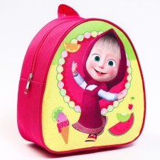 Baby backpack, 23x21x10 cm, Masha and the bear