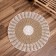 Wicker rug round 80 cm