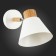 Wall lamp EVOLUCE. Sle103701-01. BUVE. 1x60 watts, E27, 16x18 cm, color light wood, white