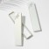 Gift box for a bracelet/chain/clock "Bow", 21 × 4, Milk color