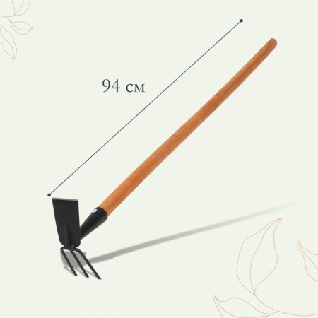 Motyga combined, blade 8 cm, wooden stalk 94 cm, "Flora premium"-2