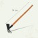 Motyga combined, blade 8 cm, wooden stalk 94 cm, "Flora premium"