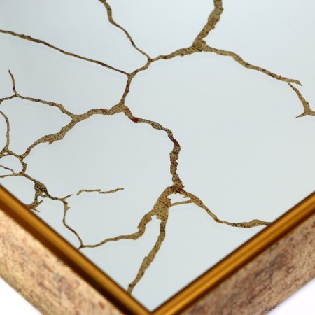 Plastic rectangular tray with the mirror "Patterns", 37 x 37 x 4.5 cm Soldier-10