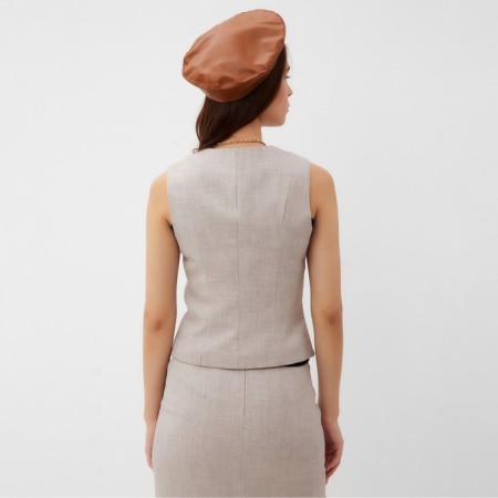 Women's vest mist, r.44, beige-7