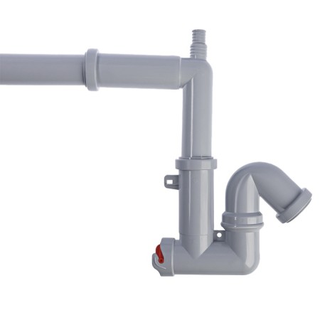 Siphon for the Any Plast shell F5320, 1 1/4 "x 40 mm, without release, displaced, discharge-3