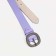 Women's belt, width 2.5 cm, screw, buckle metal, lilac color