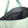 Sports bag with lightning, with an increase, external pocket, green color