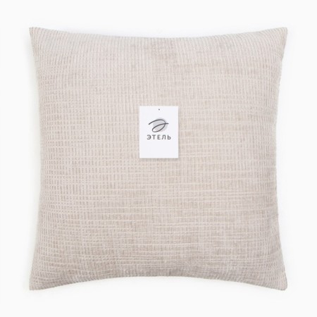 Pillowcase decorative Ethel Velvet 43x43cm, beige color, polyester-4