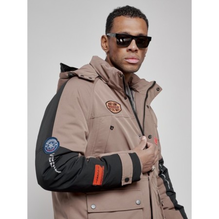 Male Winter jacket, size 56, brown color-14