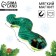 New Year's magnet soft "snake", green