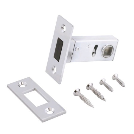 Latch "Allur Art" L50-8M CP, without handles, magnetic, color chromium