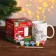 Set of mug for coloring "Unicorn New Year" paint 6 cv 2 ml, brush