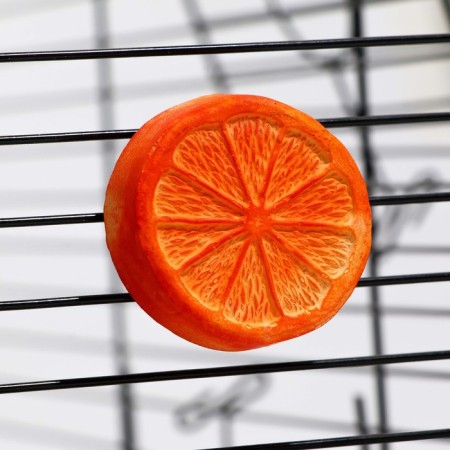 Mineral stone "Pigger" for rodents, orange, 23 g-3