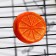 Mineral stone "Pigger" for rodents, orange, 23 g