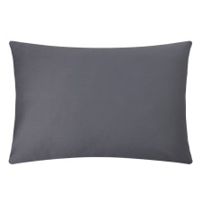 Pillowcase Ethel 50x70 cm, dark gray color, maco-satin, 114g/m2, 100% cotton