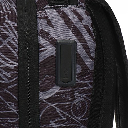Youth backpack 39 x 30 x 17, ergonomic back, Devente Label 19l, + USB it is what 7032444-15