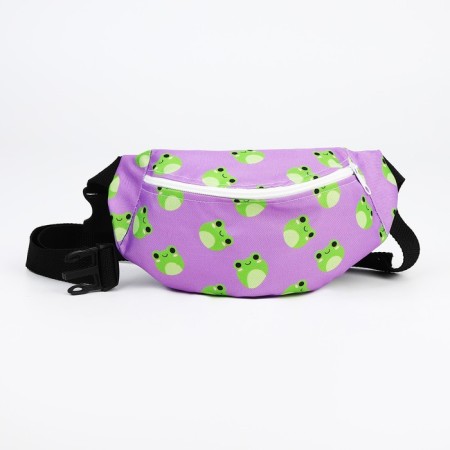 Lightning waist bag, lilac color-1