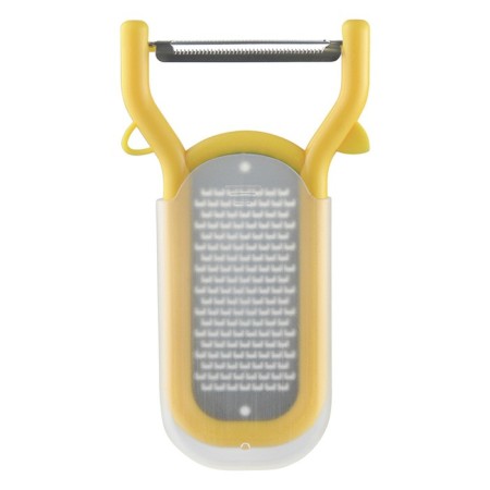 Vegetable cleaning 2 in 1 Smart Solutions Vegard, yellow color, 14 cm