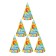Festive paper cap “Happy Birthday”, balls, 16 cm