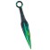 Souvenir wooden Kunai Knight "Green Crystal", 26 cm