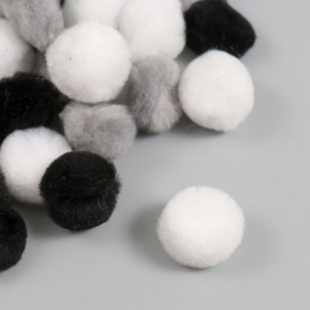 Decor for creativity "Pomponchiki. Classic" d = 2.5 cm set 30 pcs-1