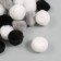 Decor for creativity "Pomponchiki. Classic" d = 2.5 cm set 30 pcs
