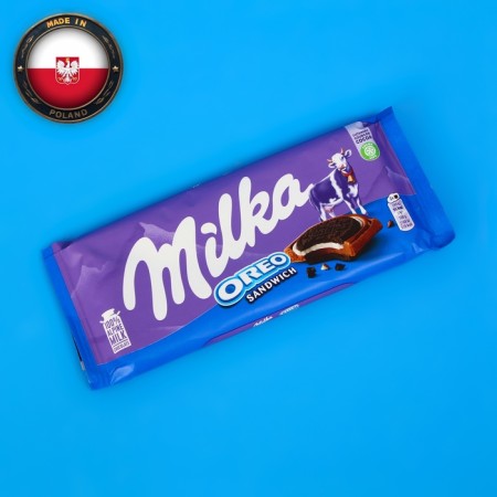 Chocolate tile Milka Oreo Sandwich, 92 g