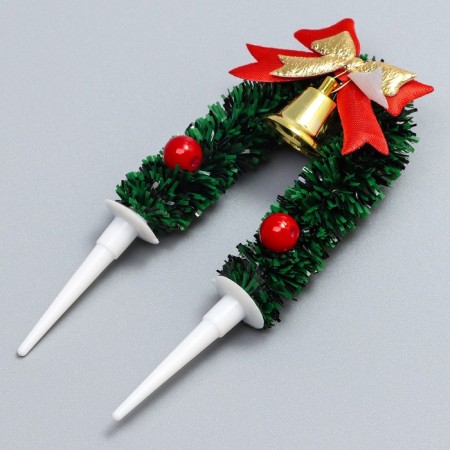 Decor for creativity "New Year's arch", in the set 3 pcs., Size 1 pc. - 9.5 × 4.5 × 1 cm-2