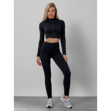 Sports suit female, size 42, black color-8