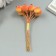 Decor for creativity "Berry Rowan" 1 bouquet = 10 berries orange-yellow 10x1.5 cm