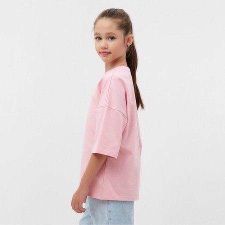 T -shirt Children's Minaku: Basic Line Kids color dusty rose, height 152-2