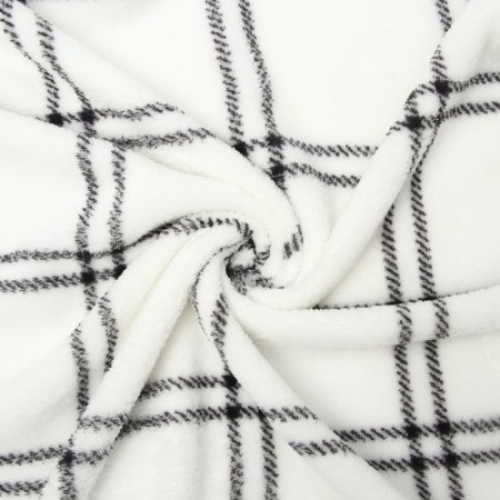 Plaid Ethel "Cell" 200*220 cm, 100% p/e, coral-flis 220 g/m2-1