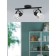 Berregas lamp, 2x40W E27, black color