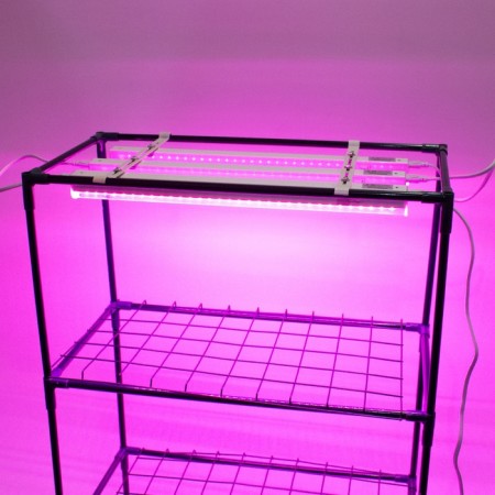 The bracket for installing linear lamps in Margarita greenhouses, a set of 2 pcs.-2