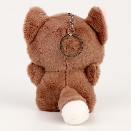 Soft toy "cat" on a key fob, color mix-4