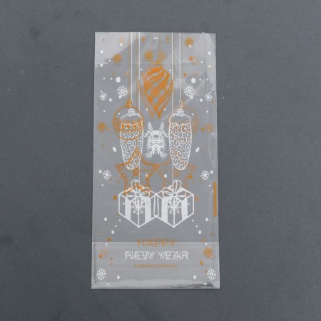 Package Packing BOPP, with a bottom fold, "Greet with a gift" 9*19 cm-2