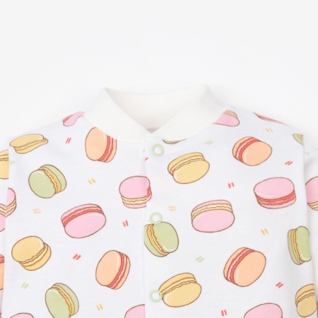Кофточка для девочки «Macaron», цвет белый/розовый, рост 86 см-1