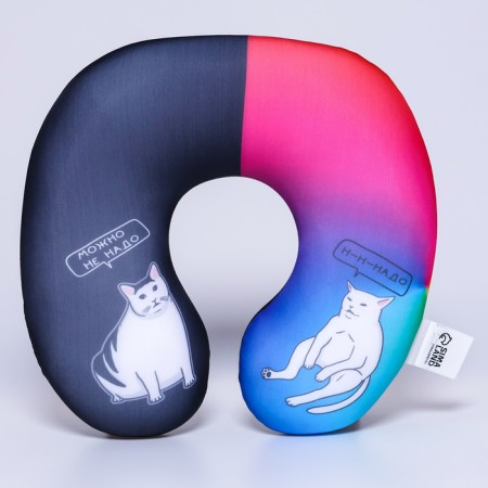 Pillow for travel Antistress "Cats"-2