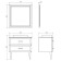 Comforty mirror empire 80, white color