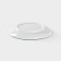 Porcelain plate "Palette", d = 17.5 cm, white