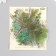 Stickers for creativity PLC PVC "Green leaves" set 40 pcs 9x10.5 cm