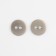 Buttons, 2 punctures, d = 11 mm, matte silver color