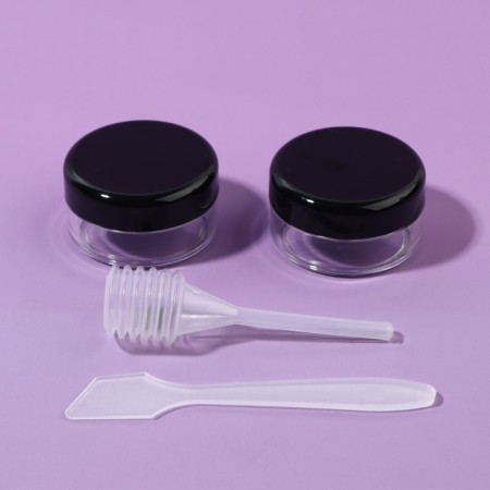 Storage set, in a case, 7 objects, the color is transparent/black-7