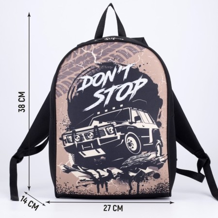 School backpack "SUV", 27x14x38, lightning department, black-1