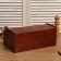 Wooden breadbone "loaf", transparent varnish, red tree color, 38 × 24.5 × 16.5 cm