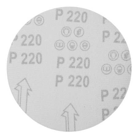 Circle of abrasive grinding under the "Velcro" Tundra, 150 mm, P220, 5 pcs.-5