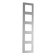 Frame Legrand Inspiria, 5 post, aluminum