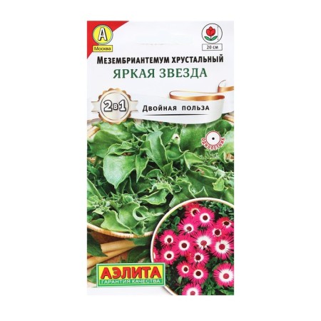 Flower seeds Mezembriantemom "Bright Star", 0.03 g