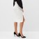 Women's skirt Minaku: Partydress Milk color, river 46